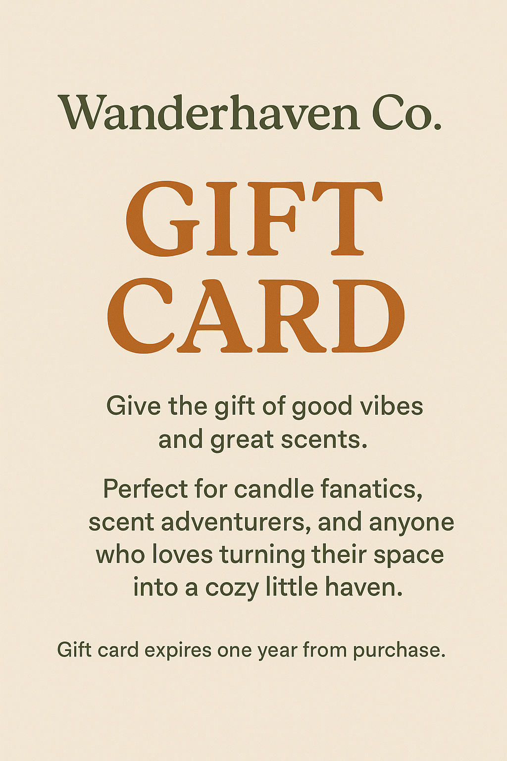 Wanderhaven Co. Gift Card